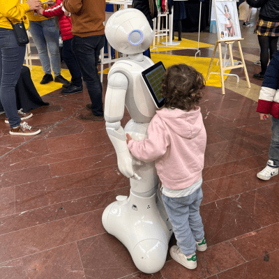 Robot humanoide lors de la foire de Lyon